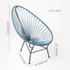 Acapulco Lounge Chair :: PVC Azul Pastel :: 6