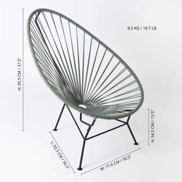Acapulco Lounge Chair :: PVC Olivo :: 6