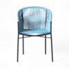 Anais Dining Chair :: PVC Azul Pastel :: 1
