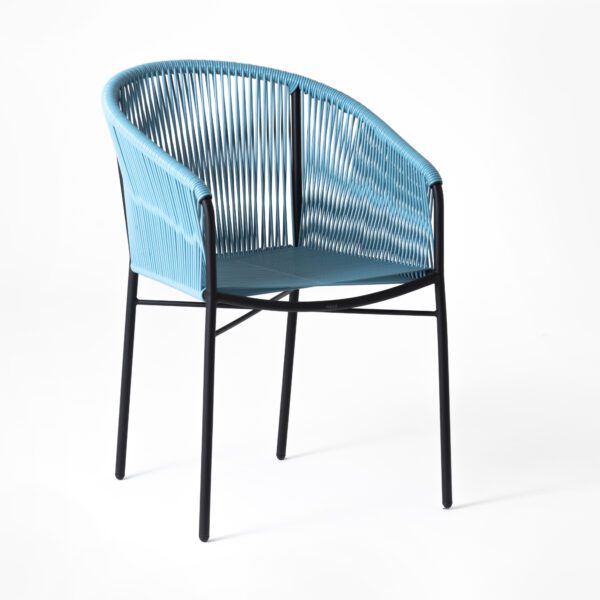 Anais Dining Chair :: PVC Azul Pastel :: 2