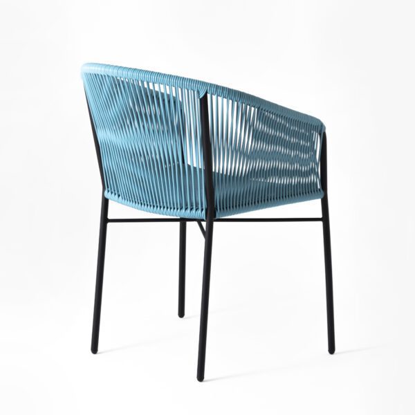 Anais Dining Chair :: PVC Azul Pastel :: 4