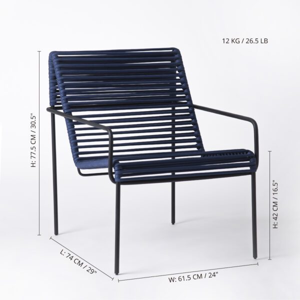 California Lounge Chair :: Nylon Azul :: 6